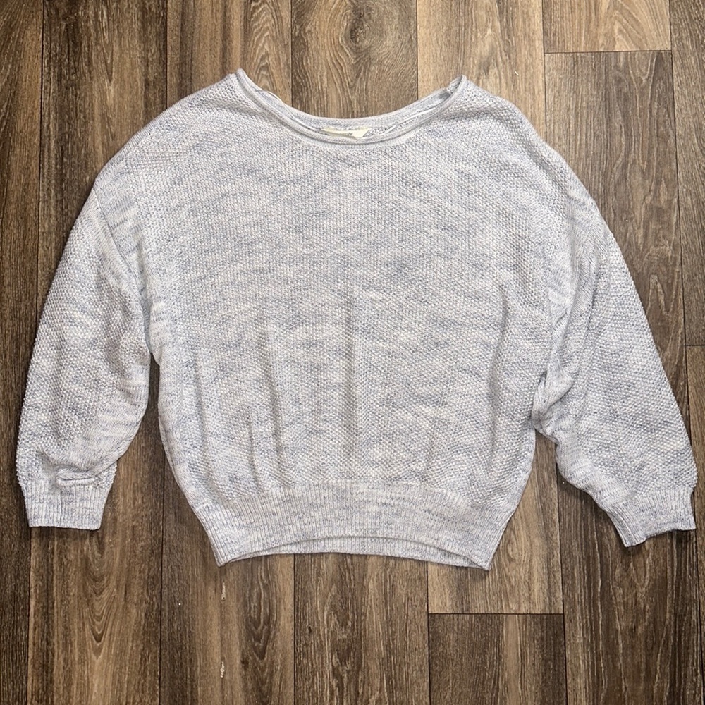 Blue & White Knit Sweater